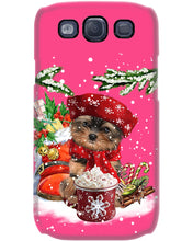 Load image into Gallery viewer, Yorkshire Terrier Loves Drinking Hot Latte Gift For Dog Lovers Phone case
