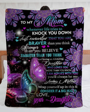 Load image into Gallery viewer, Special Gift For Mom I Am Always With You Sherpa Blanket

