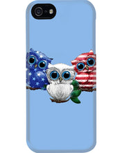 Load image into Gallery viewer, Lovely Phone Case Three Owl With US Flag Gift For Owl Lovers Phone case
