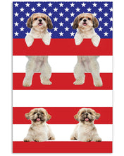 Load image into Gallery viewer, America USA FLag In My Heart Shih Tzu Gift For Dog Lovers Vertical Poster
