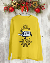 Load image into Gallery viewer, This Finn Survived The Great Toilet Paper Crisis Of 2020 Unisex Long Sleeve
