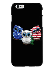 Load image into Gallery viewer, Lovely Phone Case Three Owl With US Flag Gift For Owl Lovers Phone case
