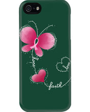 Load image into Gallery viewer, Butterfly Faith Breast Cancer Awareness Meaningful Gift Phone case

