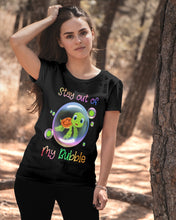 Load image into Gallery viewer, Vintage Funny Stay Out Of My Bubble Gift For Turtle Lovers Ladies Tee
