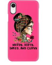 Load image into Gallery viewer, Nerdy Dirty Inked And Curvy Funny Gift For Friends Phone case
