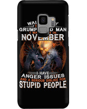 Load image into Gallery viewer, Walk Away I Am A Grumpy Old Man Who Was Born In November Birthday Gift Phone case
