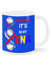 Load image into Gallery viewer, Baseball Be My DNA Gift For Sport Lovers Mug
