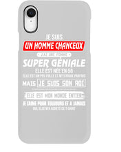Load image into Gallery viewer, Je Suis Un Homme Chanceux J'ai Line Femme Custom Design Je Suis Son Roi Phone case

