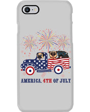 Load image into Gallery viewer, America 4th Of July Truck Pug Gift For Dog Lovers Phone case

