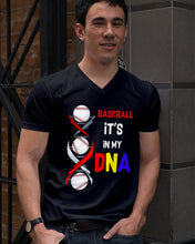Load image into Gallery viewer, Baseball Be My DNA Gift For Sport Lovers Guys V-Neck
