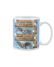 Load image into Gallery viewer, Do What Makes You Happy With Bats Gift For Girls Mug
