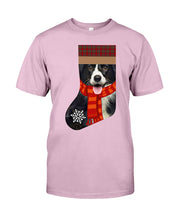 Load image into Gallery viewer, Santa Border Collie In Stock Gift For Dog Lovers Guys Tee
