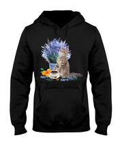 Load image into Gallery viewer, Cat With Coffee Is The Satisfaction Gift For Cat Lovers Hoodie

