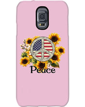 Load image into Gallery viewer, Peace Sign Sunflower Birthday Gift For Girls Phone case
