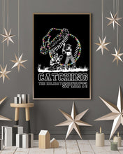 Load image into Gallery viewer, Baseball Catching The Holiday Spirit Gift For Baseball Players Vertical Poster
