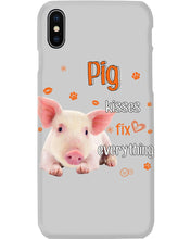 Load image into Gallery viewer, Pig Kisses Fix Everything Gift For Pig Lovers Phone case
