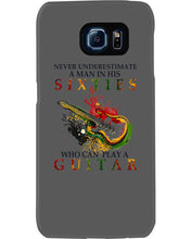 Load image into Gallery viewer, Never Underestimate A 60 Year Old Man Can Play A Guitar Phone case
