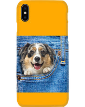 Load image into Gallery viewer, Australian Shepherd In Denim Pocket Gift For Dog Lovers Phone case
