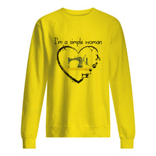 Load image into Gallery viewer, Sewing I'm A Simple Woman Gift For Women Sweatshirt
