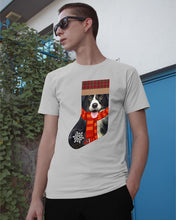 Load image into Gallery viewer, Santa Border Collie In Stock Gift For Dog Lovers Guys Tee
