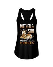 Load image into Gallery viewer, Mother And Son A Bond That Can't Be Broken Ladies Flowy Tank
