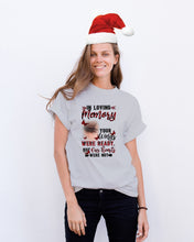 Load image into Gallery viewer, Gift For Angel Dad Red Butterflies Your Wings Were Ready Guys Tee
