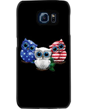 Load image into Gallery viewer, Lovely Phone Case Three Owl With US Flag Gift For Owl Lovers Phone case
