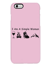 Load image into Gallery viewer, Simple Woman Loves Wine Camping Shoes And Climbing Phone case
