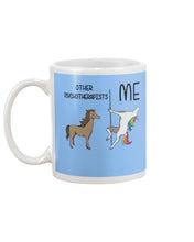 Load image into Gallery viewer, Funny Difference Between Me And Other Psychotherapists Unicorn And Horse Mug
