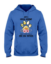 Load image into Gallery viewer, Medical Assistant Loves Dogs And Has Tattoos Gift For Dog Lovers Hoodie
