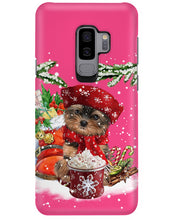 Load image into Gallery viewer, Yorkshire Terrier Loves Drinking Hot Latte Gift For Dog Lovers Phone case
