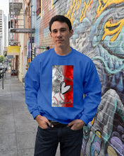 Load image into Gallery viewer, Baseball Peaceful Love Gift For Baseball Lovers Sweatshirt
