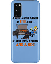 Load image into Gallery viewer, A Man Loves Beer And Dachshund Gift For Dog Lovers Phone case

