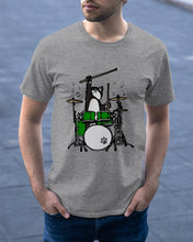 Load image into Gallery viewer, Funny Cat Playing Drums Great Gift For Cat Lovers Guys Tee
