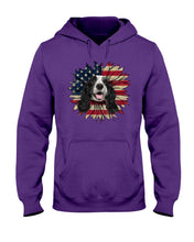 Load image into Gallery viewer, English Cocker Spaniel US Sunflower Gift For Dog Lovers Hoodie

