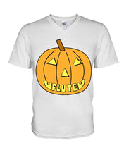 Load image into Gallery viewer, Vintage Funny Flute Pumkin Gift For Flute Lovers Guys V-Neck
