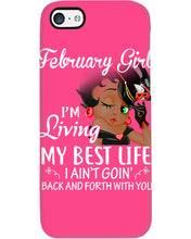 Load image into Gallery viewer, Betty Boop February Girl Living My Best Life Birthday Meaningful Gift Phone case
