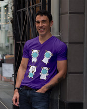 Load image into Gallery viewer, Pig Pandemic Essential Stay At Home Unique Custom Design Guys V-Neck
