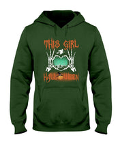 Load image into Gallery viewer, This Girl Loves Halloween Gift For Girls Hoodie
