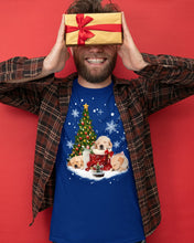 Load image into Gallery viewer, Funny Golden Retrievers Sleep In Red Boots Gift For Dog Lovers Guys Tee
