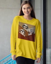 Load image into Gallery viewer, Three Cute Shih Tzu In Bag Gift For Dog Lovers Unisex Long Sleeve
