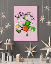 Load image into Gallery viewer, Basketball Saint Patrick's Day Gift For Basketball Lovers Vertical Poster
