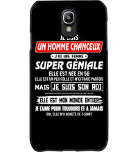 Load image into Gallery viewer, Je Suis Un Homme Chanceux J'ai Line Femme Custom Design Je Suis Son Roi Phone case
