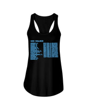 Load image into Gallery viewer, Pinpoint The Location In The Space Blue Ladies Flowy Tank
