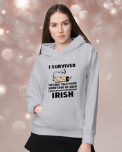 Load image into Gallery viewer, Toilet Paper Shortage Of 2020 Being Quarantined With My   Irish  Personalized Nation Hoodie
