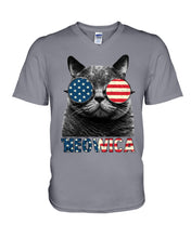 Load image into Gallery viewer, Meowica Funny Cute Gifts Guys V-Neck
