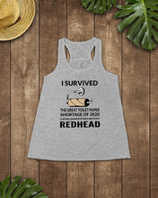 Load image into Gallery viewer, I Survived The Great Toilet Paper Shortage Of 2020 Ladies Flowy Tank
