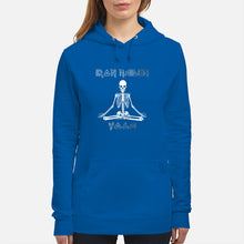 Load image into Gallery viewer, Yoga Iron Skeleton Dark Blue Background Gift For Men Hoodie
