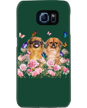Load image into Gallery viewer, Pekingese With Peonies Gift For Dog Lovers Phone case
