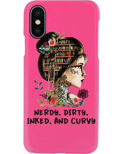 Load image into Gallery viewer, Nerdy Dirty Inked And Curvy Funny Gift For Friends Phone case
